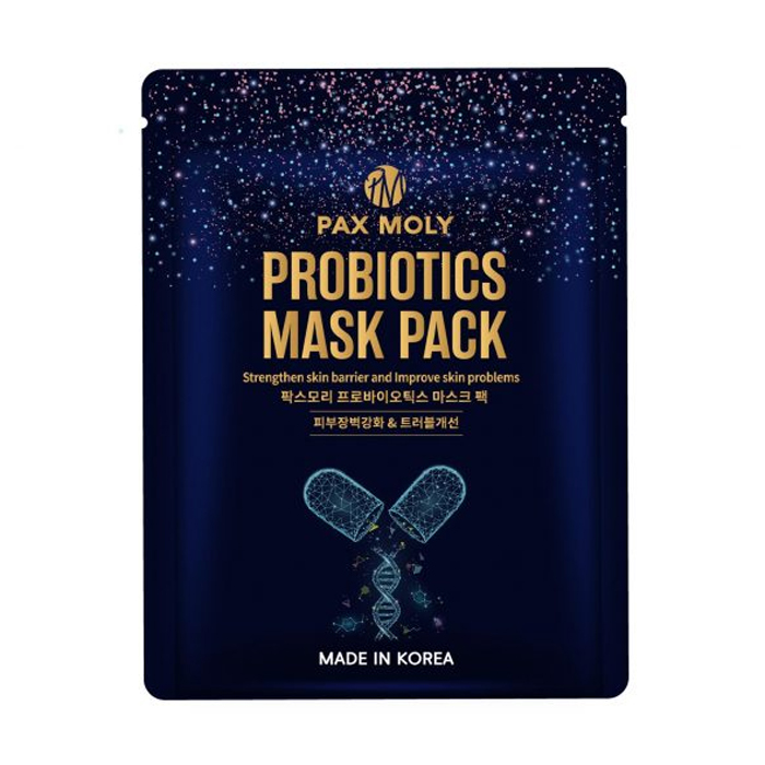 Тканинна маска для обличчя Pax Moly Probiotics Mask Pack з пробіотіками, 25 мл
