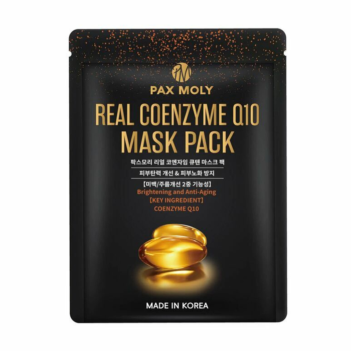 Тканинна маска для обличчя Pax Moly Real Coenzyme Q10 Mask Pack з коензимом Q10, 25 мл