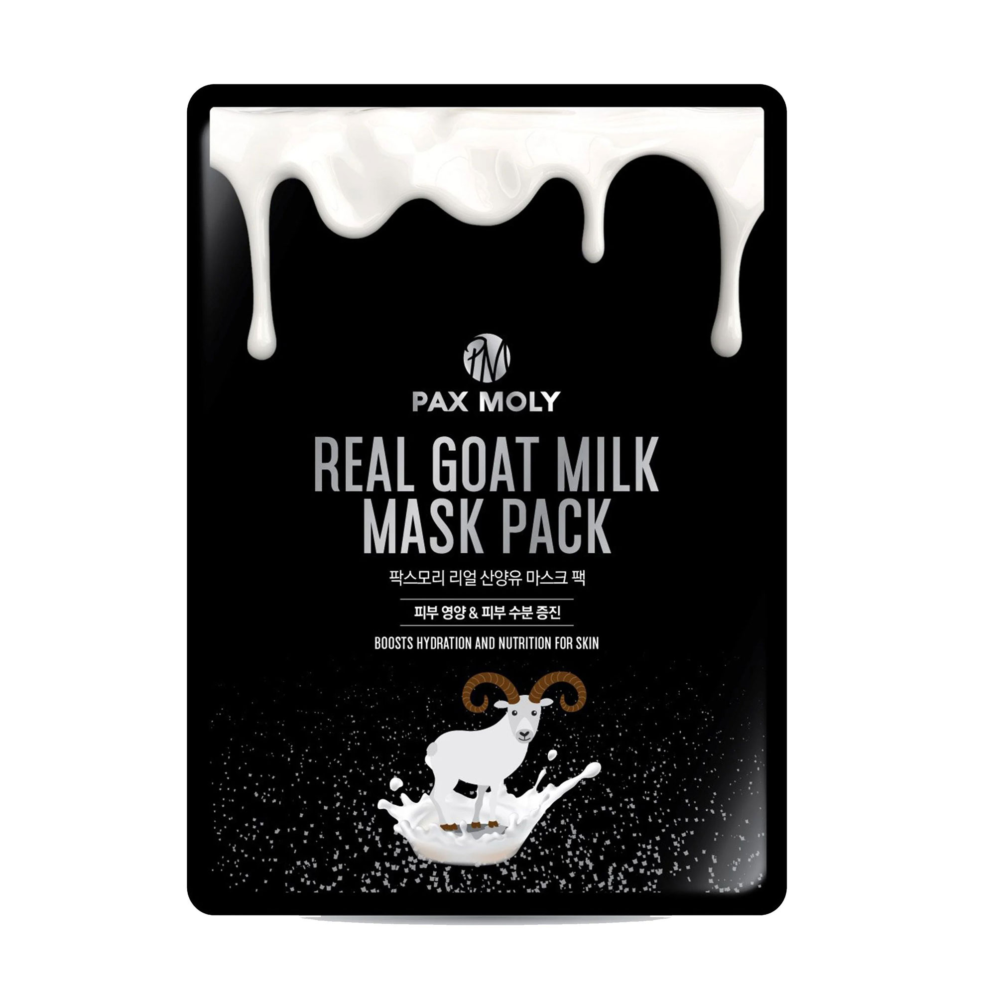 Тканинна маска для обличчя Pax Moly Real Goat Milk Mask Pack з козячим молоком, 25 мл