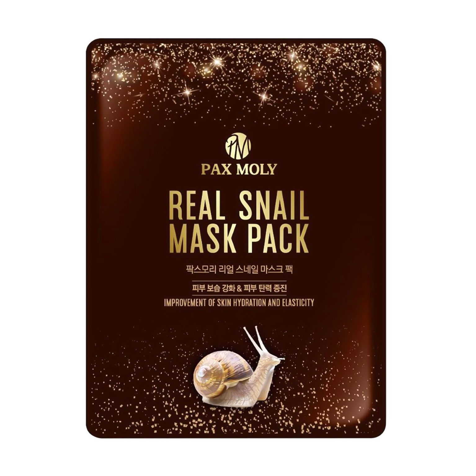 Тканинна маска для обличчя Pax Moly Real Snail з екстрактом муцину равлика, 25 мл